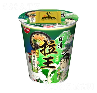 九州黑蒜油豚骨風味80g方便面招商代理夜宵代餐
