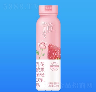 蒙牛真果?；üp乳乳酸菌飲品玫瑰草莓味230g