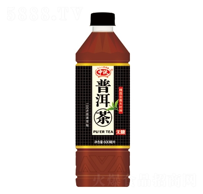 中沃600ml茶飲料原味普洱茶1×15