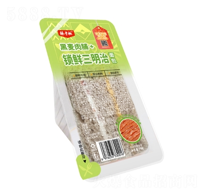 楊掌柜黑麥肉脯鎖鮮三明治面包75g